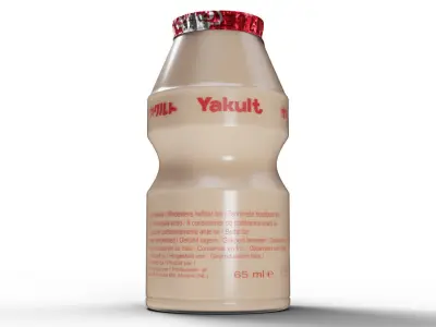 Yakult milk beverage 3D model