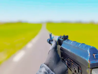 First Person Weapons Pack Low-poly 3D model