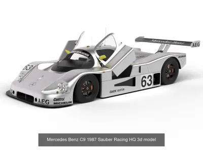 Pack Mercedes-Benz Sauber C9 1987 HQ interior