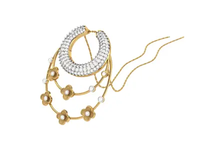 Full Pendent Set Like as Pendant Earring 3D print model