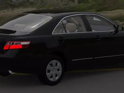Toyota Camry 2007  Low-poly 3D model