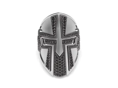 Spartan helmet Ring - Jewelry 3D - AN-627 3D print model