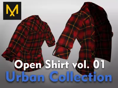 Open Shirt vol 01 Urban Collection 3D model