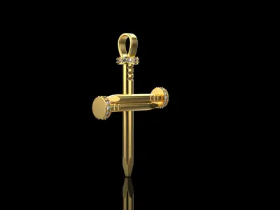 Nail cross model 684 3D print model