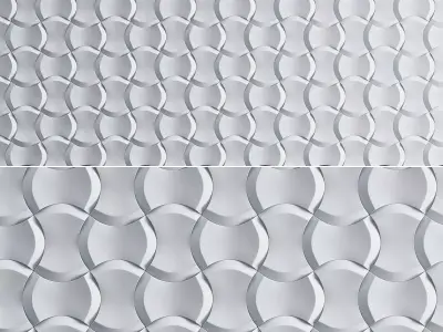 Soft Wedge wall panel 3d model Low-poly 3D model