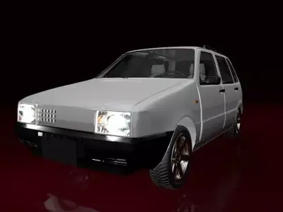Mehran Car Animated 3D model