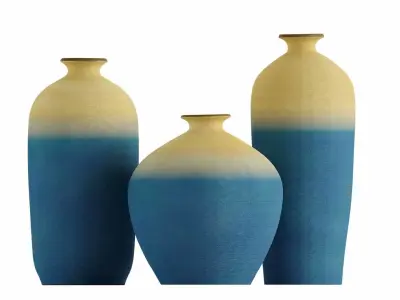 Set 3 transmutation Vase 3D model