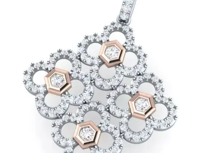 Luxury pendant for 3D printing 3D print model 2