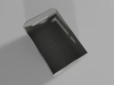 Decorative fabric storage tote Free 3D model