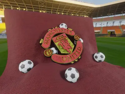 mufc Manchester United  fan club medallion 3D model