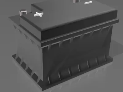 Battery for scale autos and dioramas  3D print model