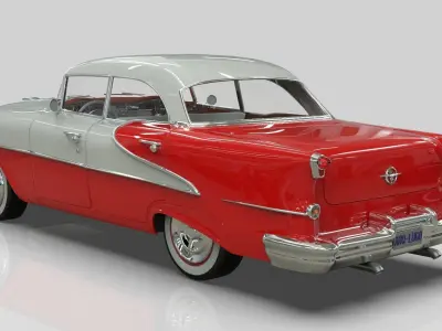 Oldsmobile Super88 Sedan 1955  Low-poly 3D model
