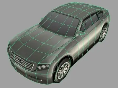 Infiniti Triant Low-poly 3D model