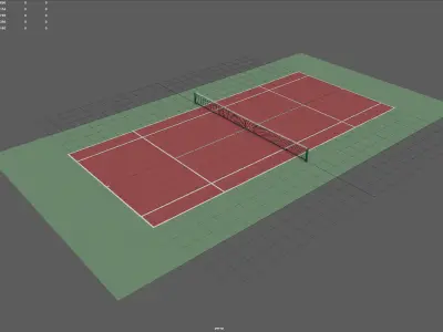 Tennis Court 3D model