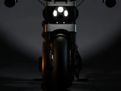 Confederate HellCat X132 high res Motorcycle Bike Model Free 3D model