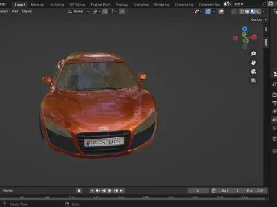 MID POLY  SPORT CAR  3D model