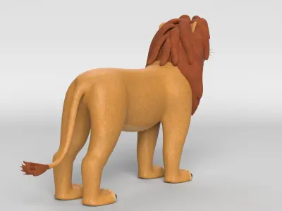Cartoon Lion 3D model purchase
