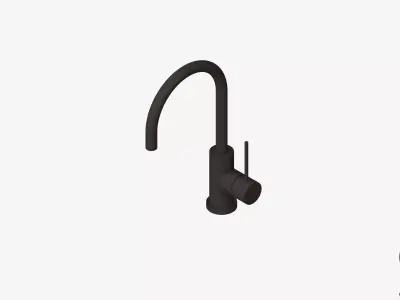 Sink Mixer - Luxury - Sleek - Gooseneck Low-poly 3D model