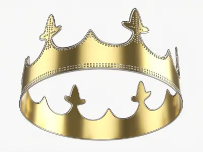 Coronation Royal gold crown 03 3D model