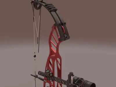 Compound bow 3D model