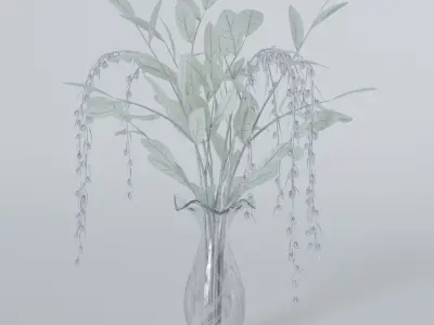 Winter bouquet 3D model