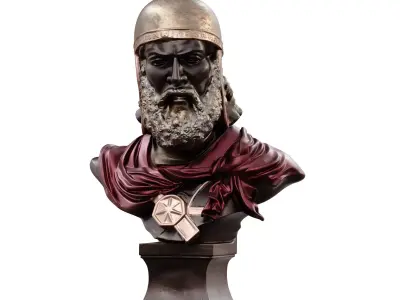 Babak Khorramdin 3D model Azerbaijani Turkic 756 printable STL 3D model