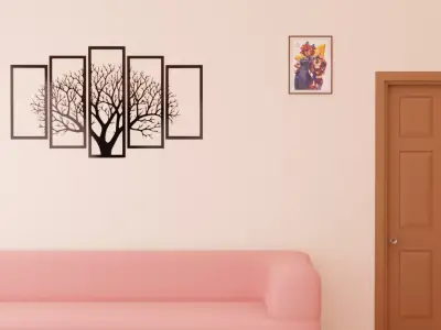 Stylized Room Interior Low Poly 3D Model Low-poly 3D model