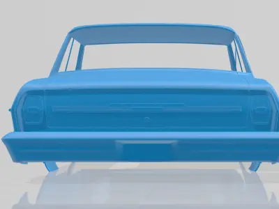 1964 Chevrolet Chevy II Nova - 3D Printable Model Full Body 3D print model