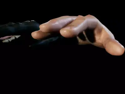 Virtual Reality Hands - Rigged and Animated Low-poly 3D model