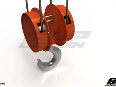 CGPdesign academyCrane hook- design by Almir Covic 3D model