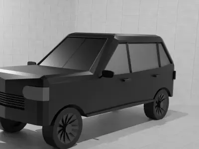 Low poly car  Low-poly 3D model buy