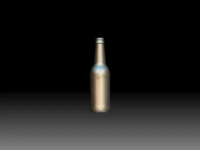 Bud Light Beer Bottle 3D Scan 3D model