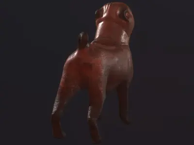 Clay Dog Free 3D model