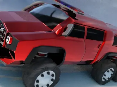 dimber car Low-poly 3D model