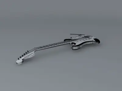 Washburn Nuno Bettencourt N5 Cream model guitar Free 3D model