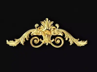 Central decor ornament for furniture 3D model 179