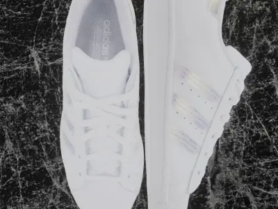 ADIDAS 3D SHOES - WHITE - SUPERSTAR SERIES Low-poly 3D model