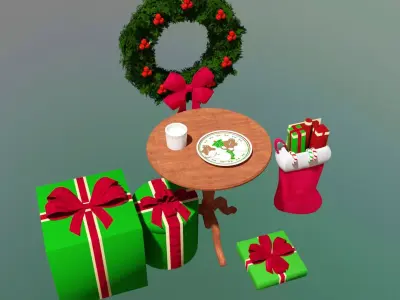 Decoration Christmas pack 3D model