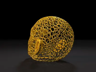 Jeff Bezos voronoi 3D print model