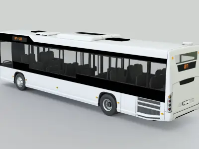 City Bus Low-poly 3D model