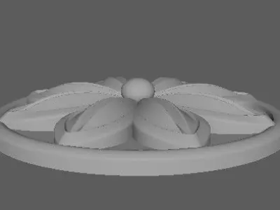 rosette flower 3D model order