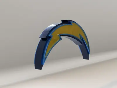 NFL Los Angeles Chargers Logo 3D model
