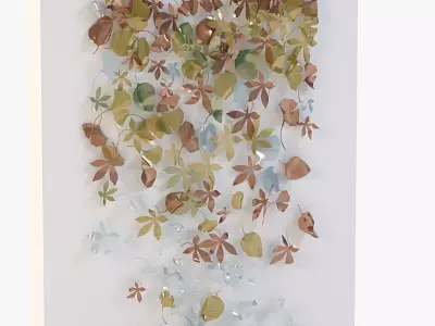 Leaf Wall Sculpture 3D model