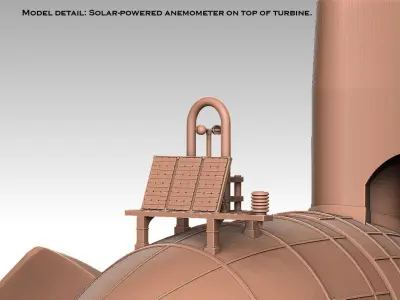 Wind Turbine 3D print model