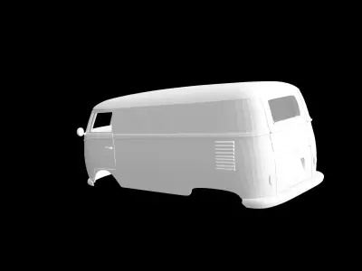 Volkswagen T1 Van 3D print model