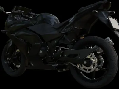 KAWASAKI motorcycle 3D model