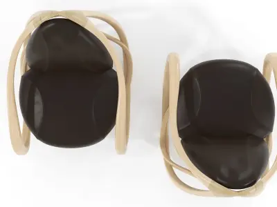 Rocking armchair Move-Lw-Brl 3D model