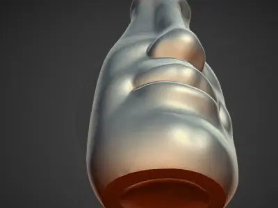 face flower vase decoration 3D print model