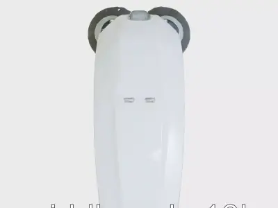 EcoSweep XS Urban Cleaning Sweeper Model Low-poly 3D model