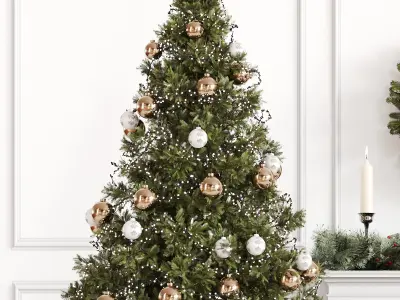 Christmas Tree and Decoration Set 005 3D model